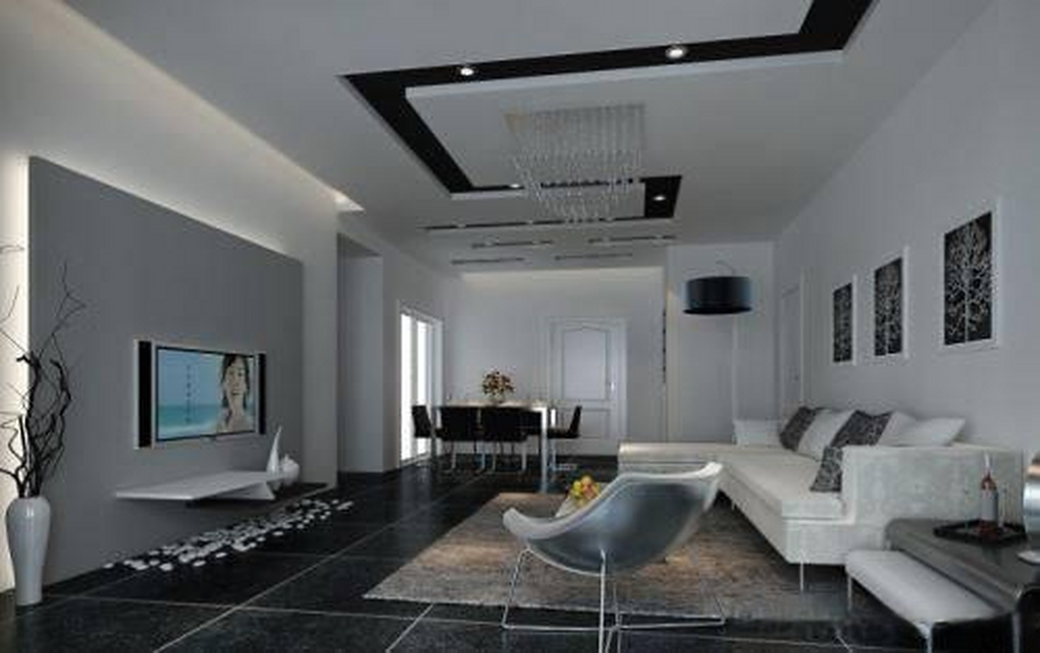 现代简约黑白风格装修是一种时尚,简洁的装修风格,它以黑色和白色为