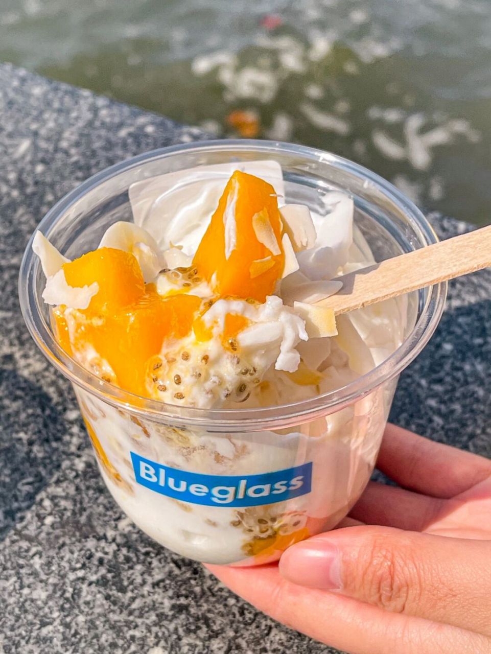 93好久没有喝blueglass啦06这次新品百香果,9