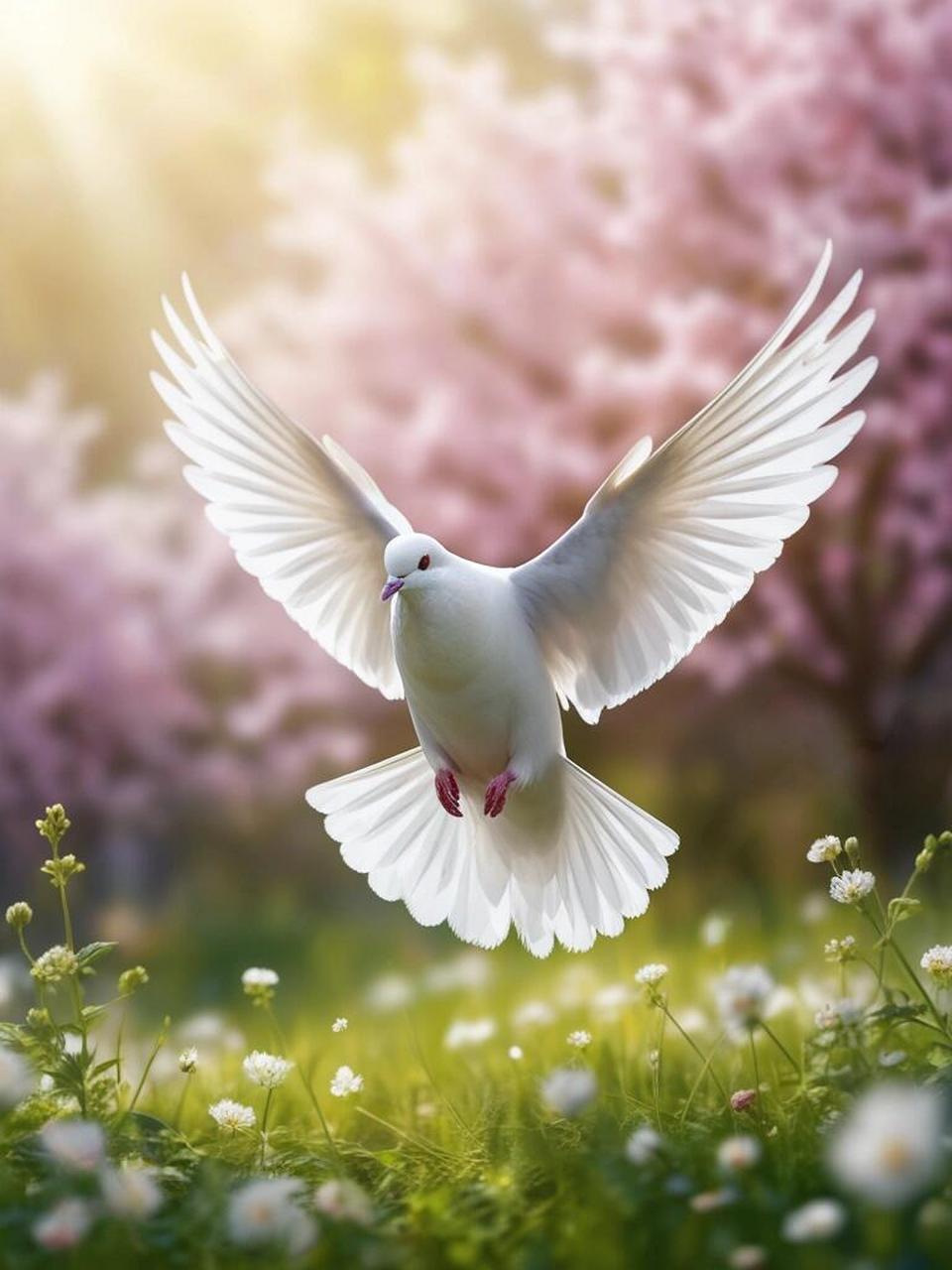 💕  🕊️ 这些鸽子有着洁白的羽毛,灵动的小眼睛,简直就是小