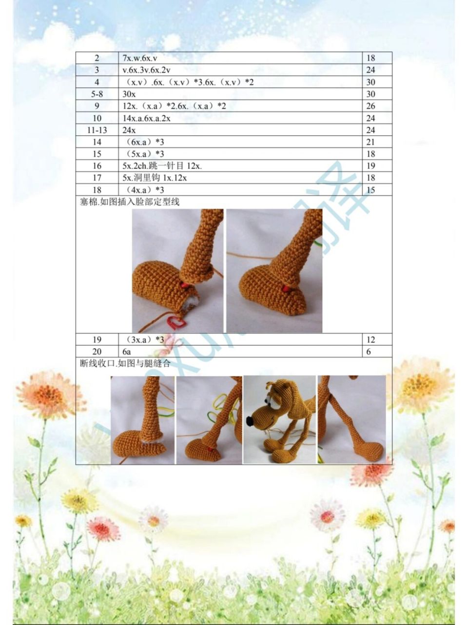 猥琐狗钩针图解狗狗手工钩织(附图解)           狗狗的迷惑行为91