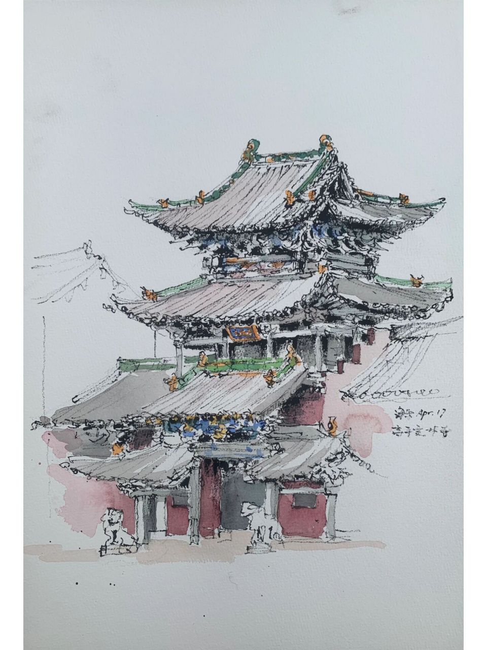 速写山西|定林寺