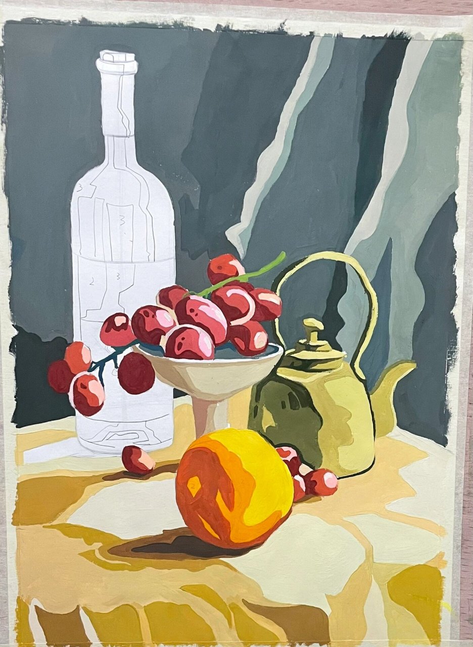 设计色彩归纳 客观写实性平面色彩归纳