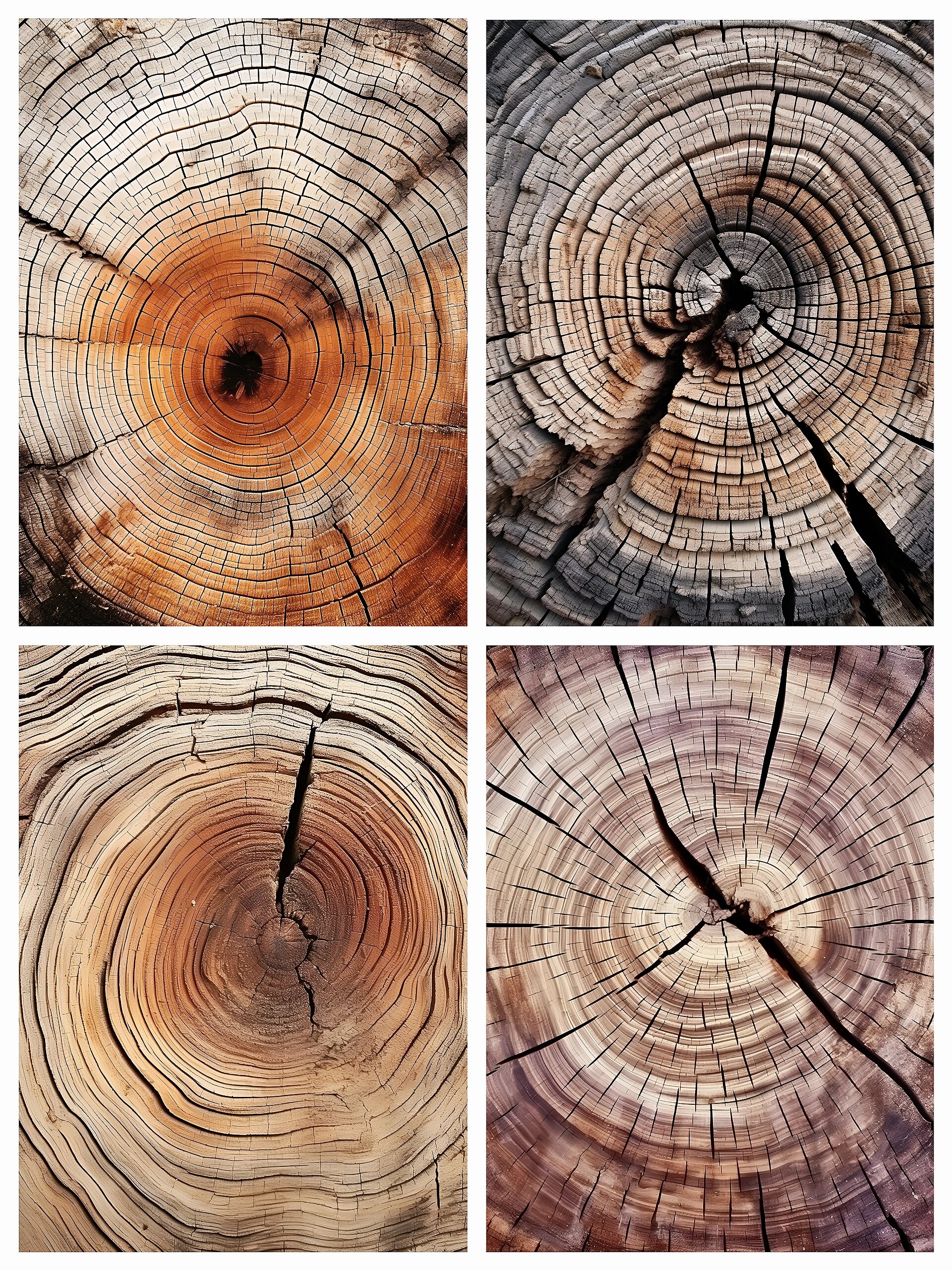 美术生绘画素材百集:树的年轮