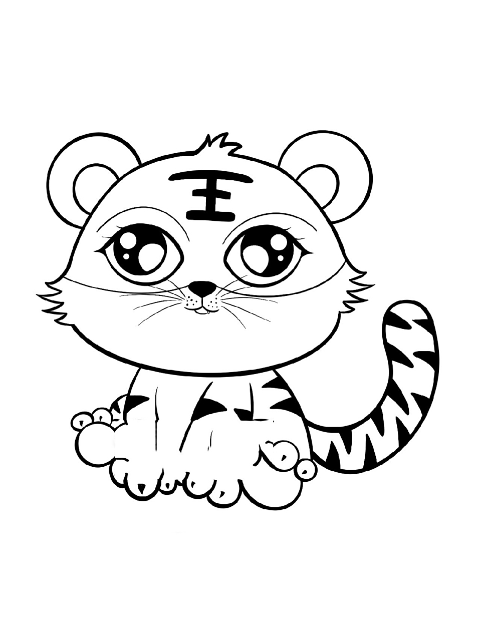 创意美术老虎儿童画 可关注,待更新 可评论,要无水印原图 动物系列之