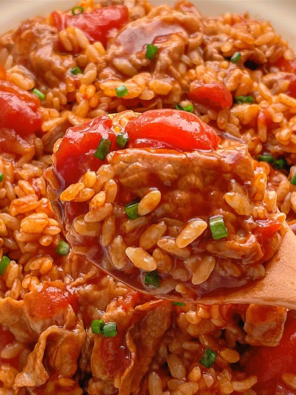 这个番茄肥牛烩饭真的巨巨巨好吃! 97番茄汁酸甜开胃!