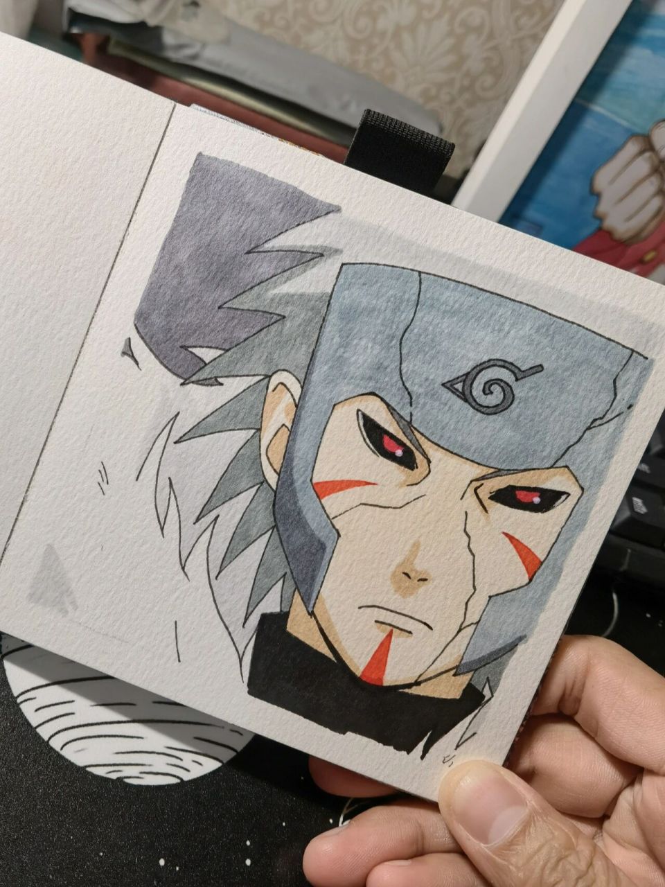 二代火影,千手扉间,真正的一步一步教你画 很多粉丝说前面的笔记第一