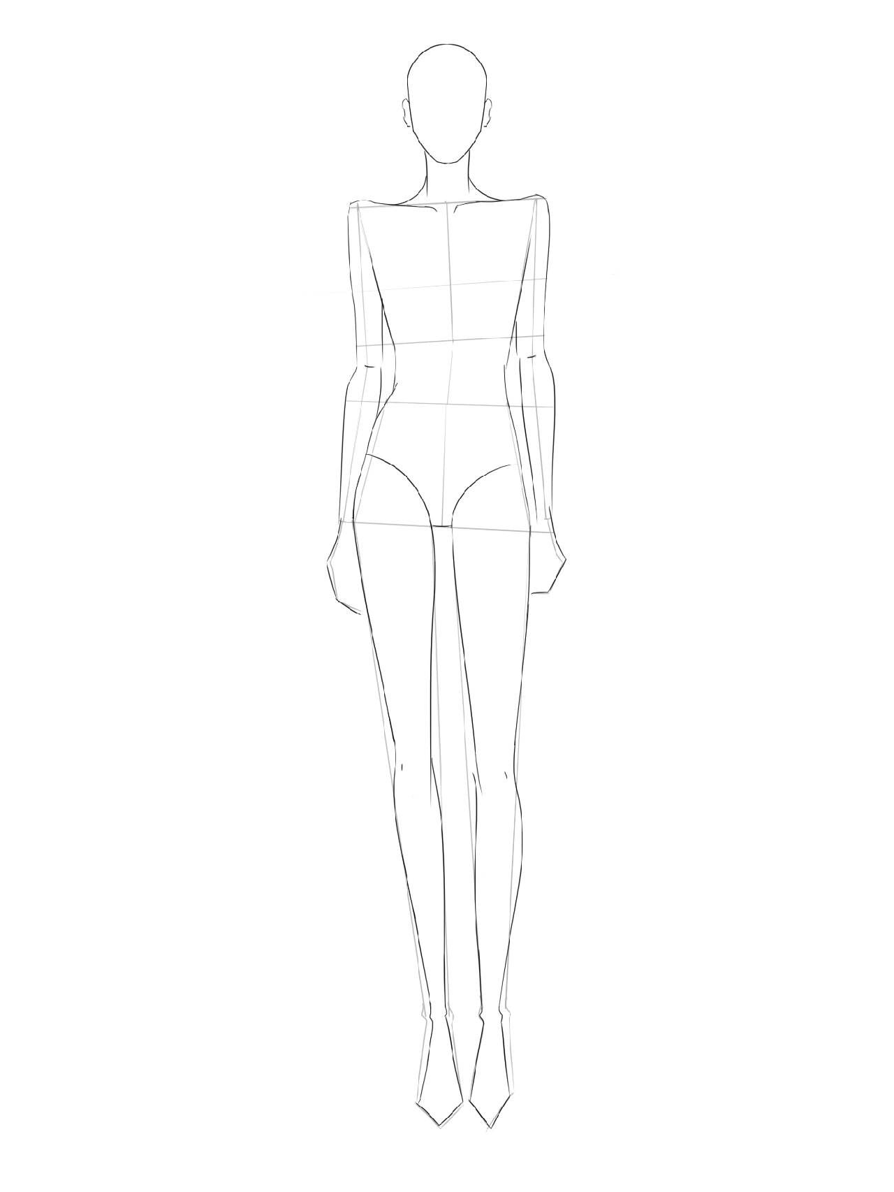 手绘丨板绘 人体模特手绘练习