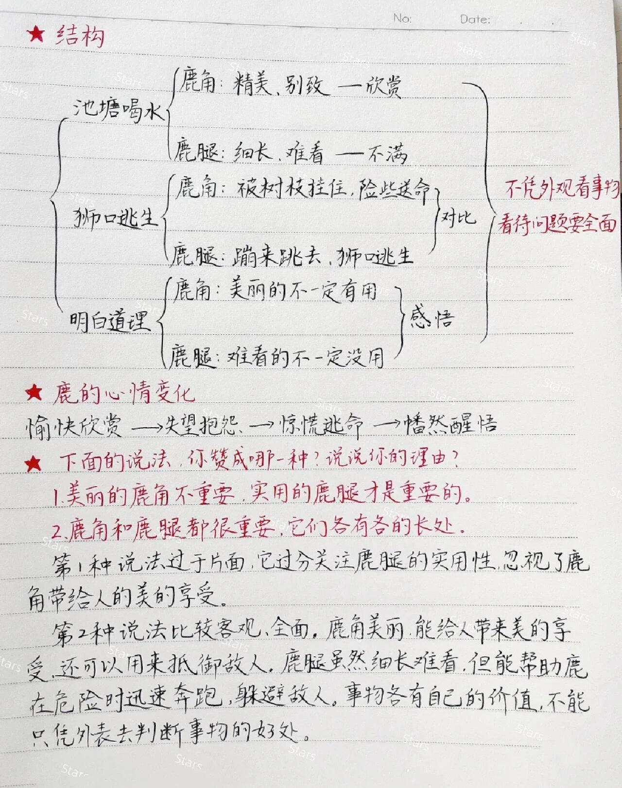 7鹿角和鹿腿笔记图片