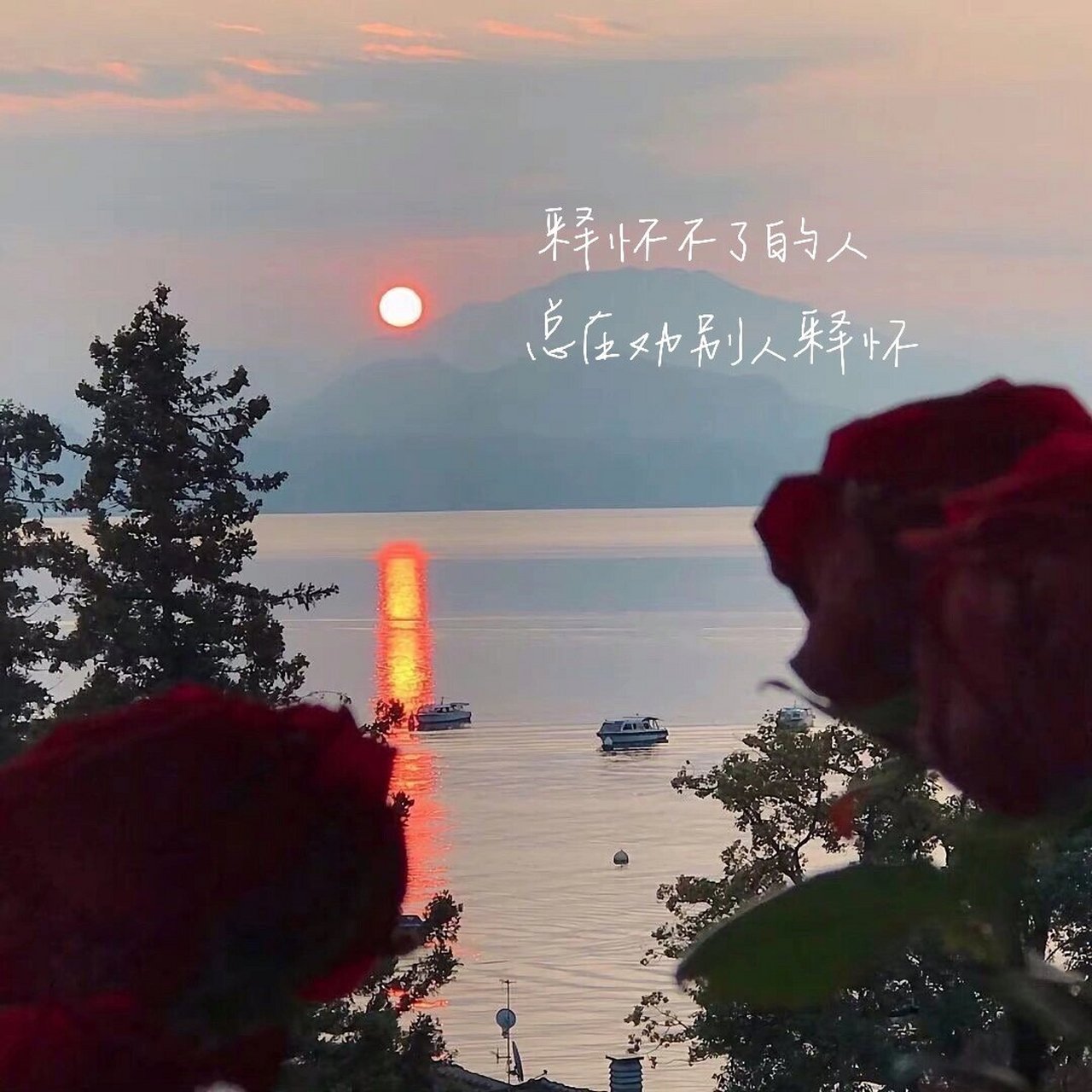 qq空间背景图释怀=空间背景图片文案