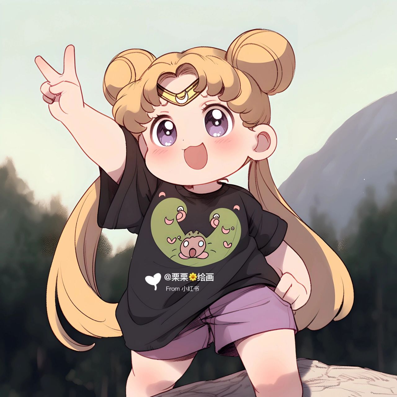 可爱到膨胀的美少女战士头像来咯!  人生不过三万天,开心快乐最值钱!