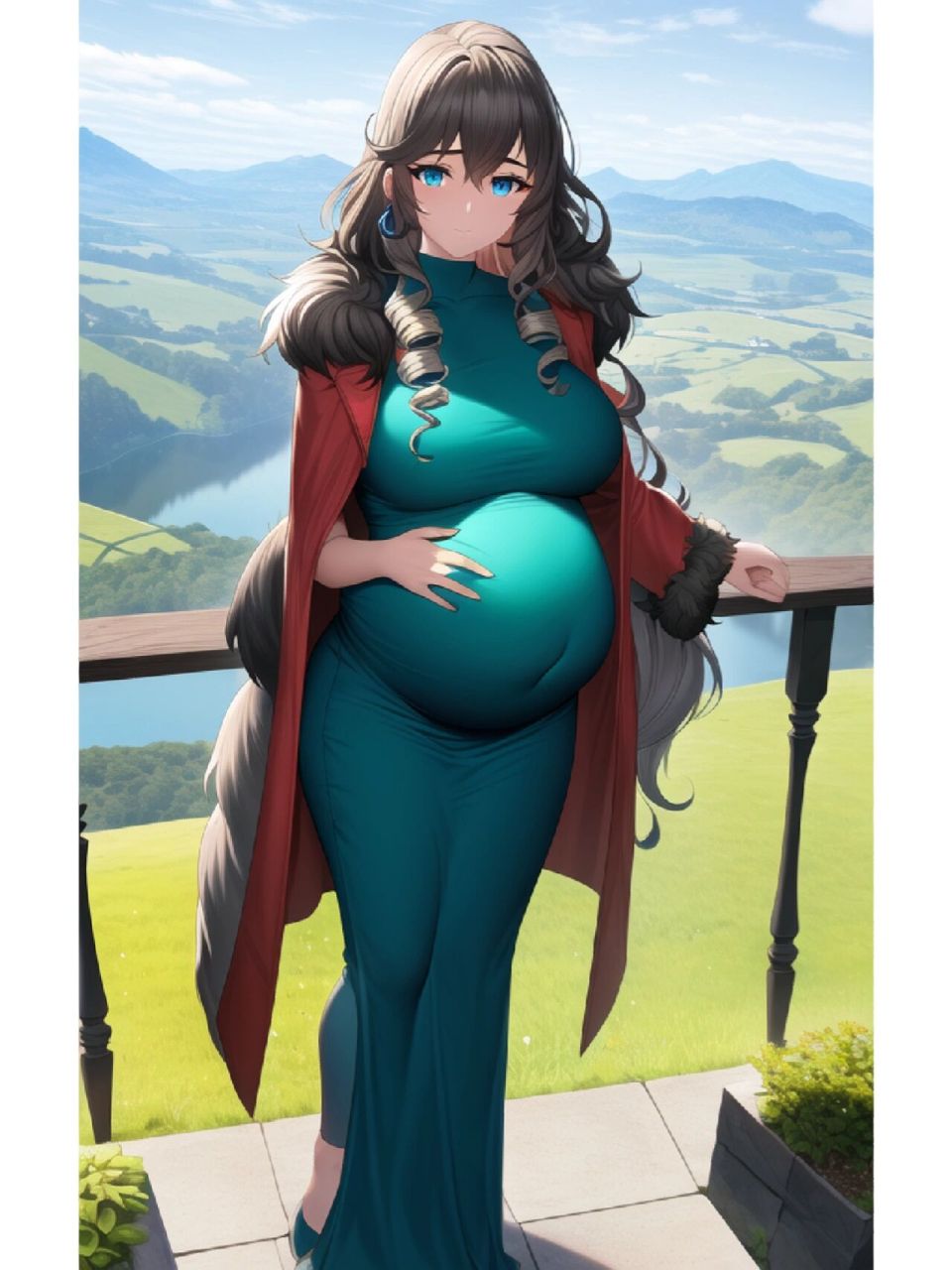 这样的美女孕妇你见过吗,#二次元#ai绘画