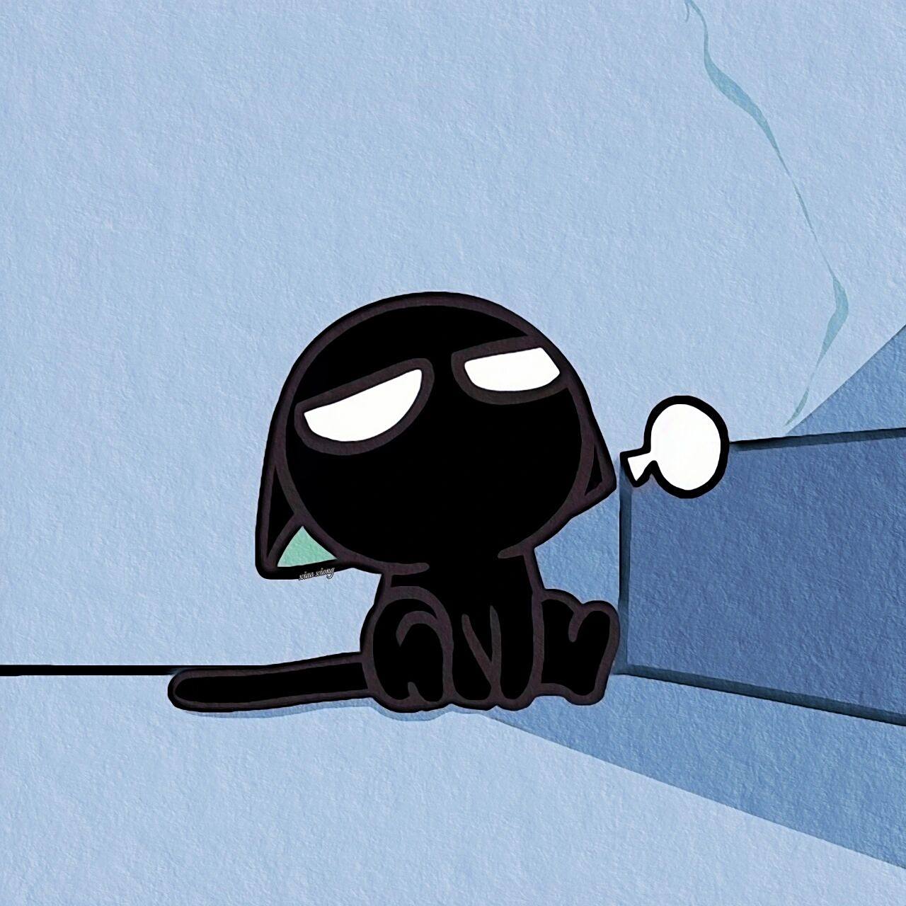 罗小黑战记头像 今天都是小黑,过几天发壁纸吧,有点懒有力出图再发