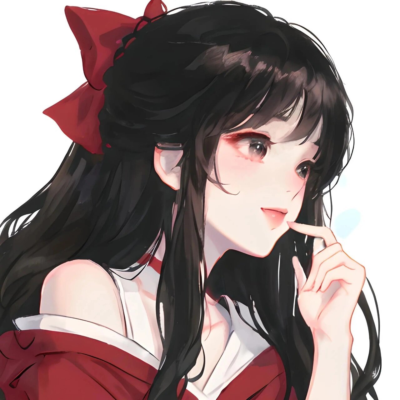 可爱蝴蝶结少女头像～ 喜欢的宝宝留个爪,礼貌取图哦～ 	 色系  图片