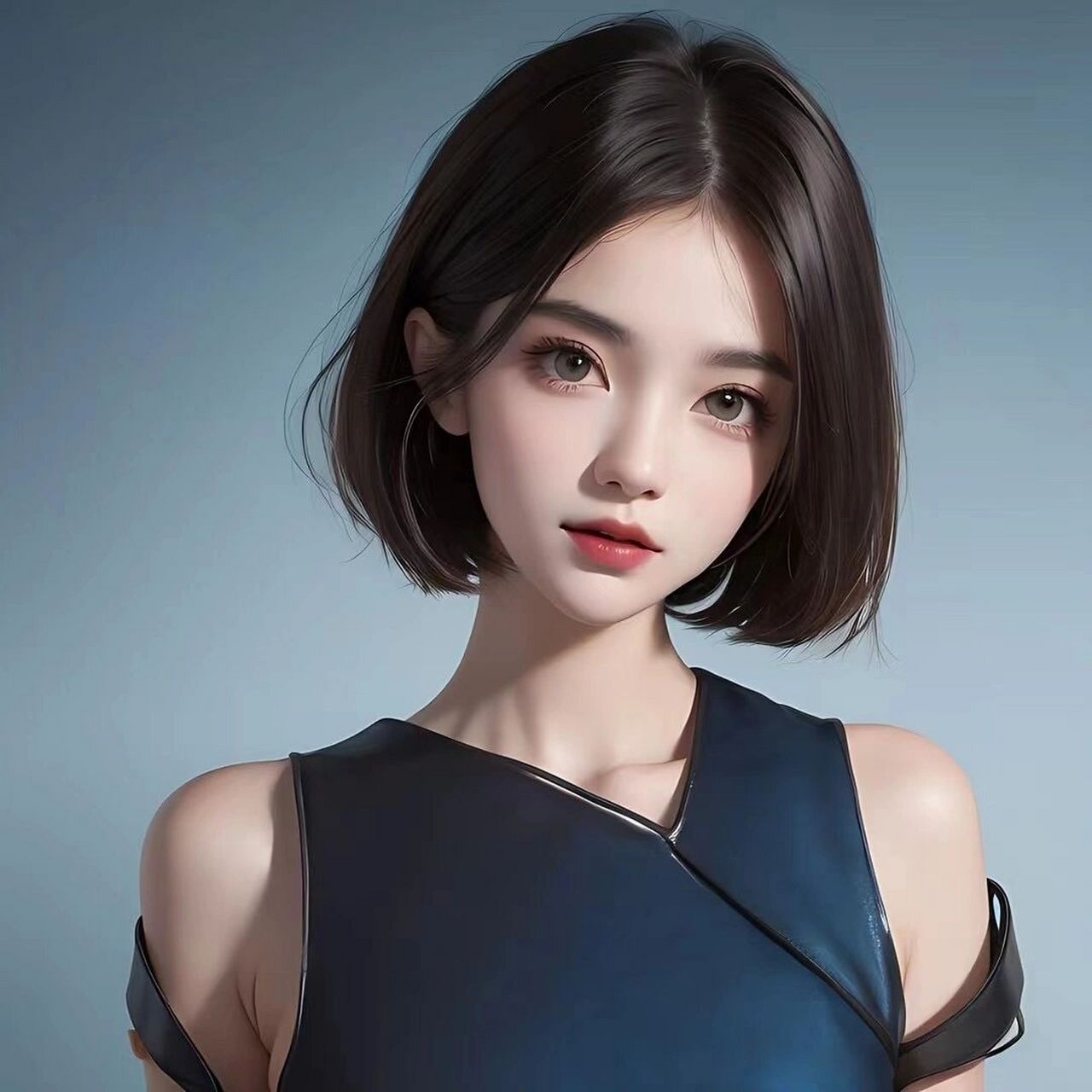 短发女生头像|ai头像