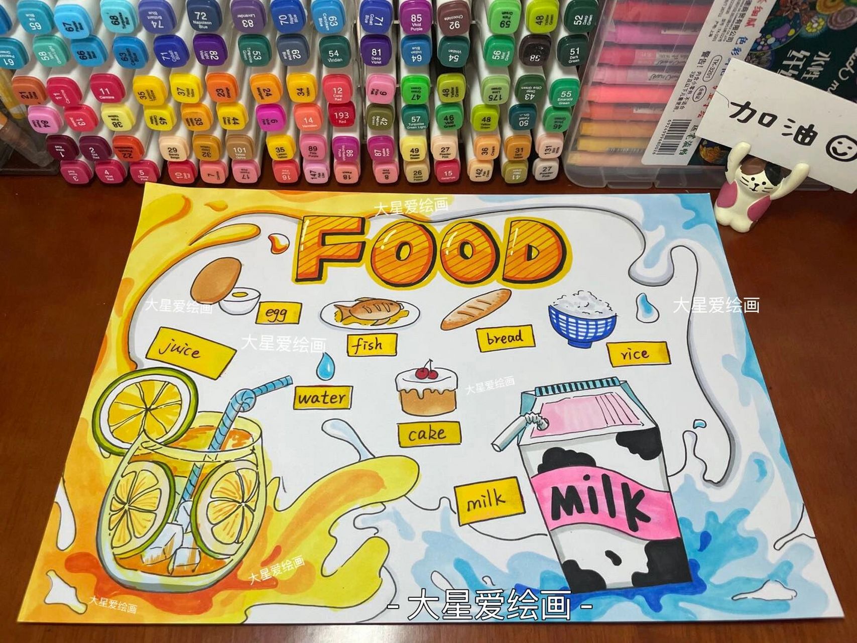 三年级英语单词手抄报(人教版) a4白卡纸 马克笔 感谢喜欢 持续更新