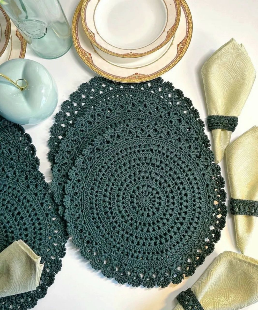 钩针垫子(图解)