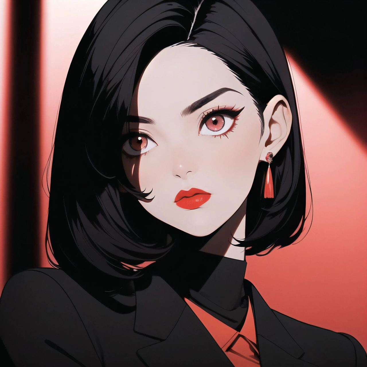 旧漫头像|气质短发小姐姐御姐穿搭