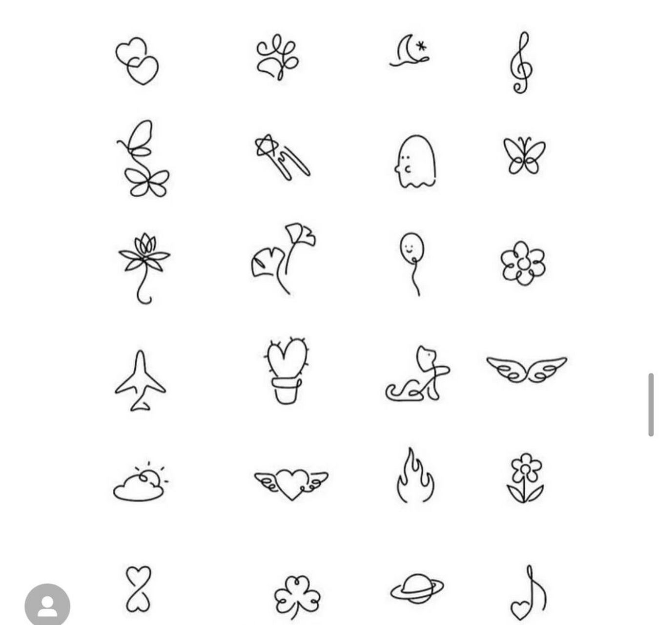 手指纹身小图案