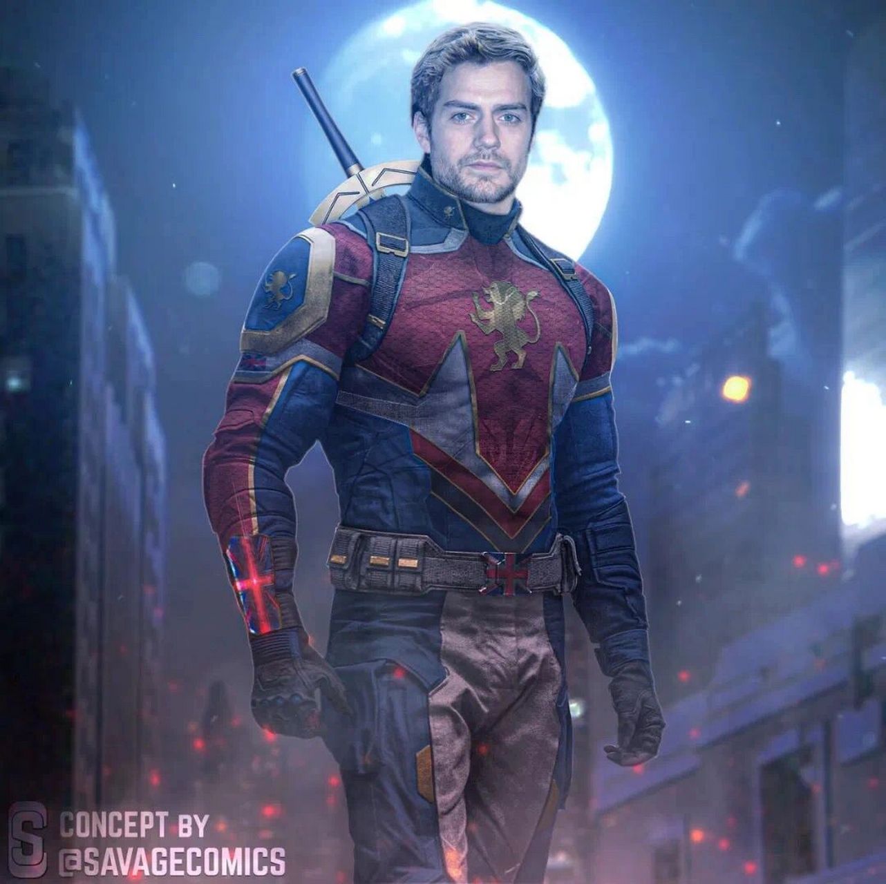 what if亨利卡维尔加入漫威成为英国队长 网络搬运两张饭制美图,有人