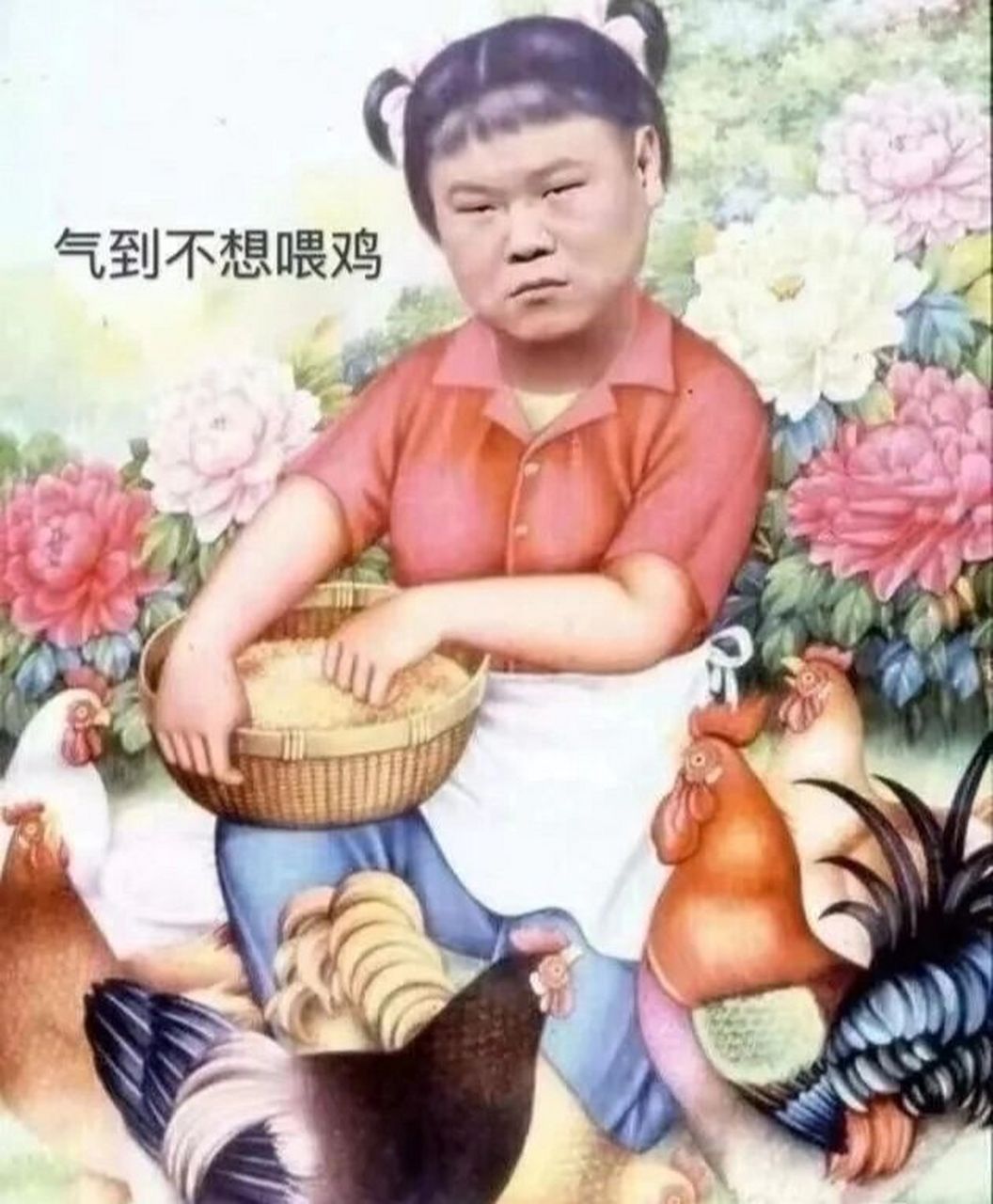 气到不想喂鸡  气到不想喂鸡