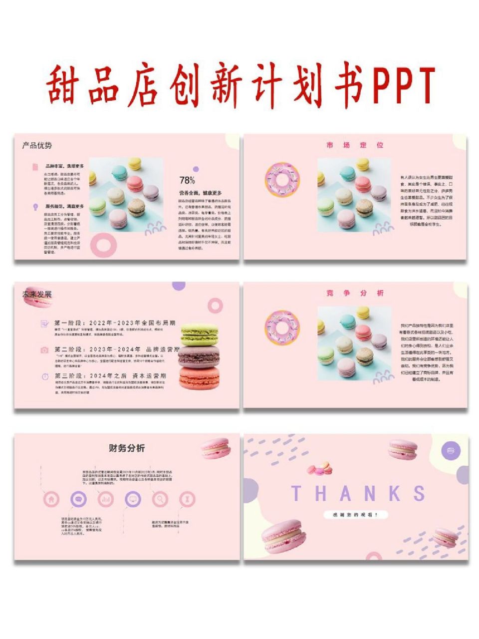 创新创业计划书ppt|甜品店【我要安利97】 no.