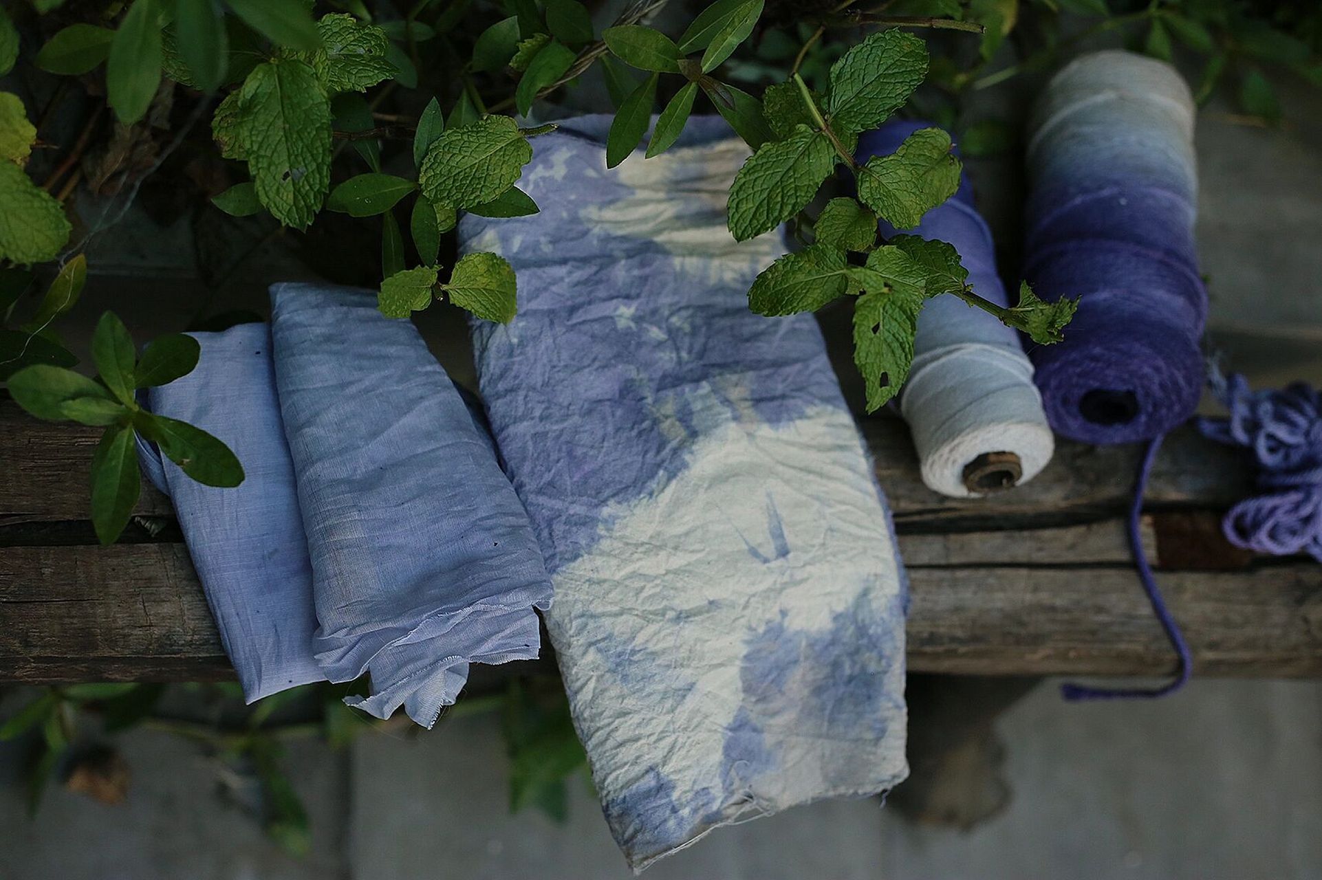 桑葚染的第一波成品来了 第一次桑葚染 算是成功了 最好的颜色体现的