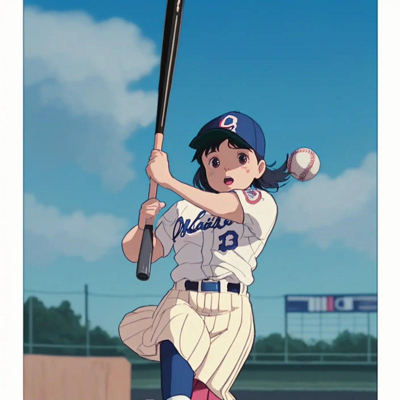 可爱的棒球女孩来啦