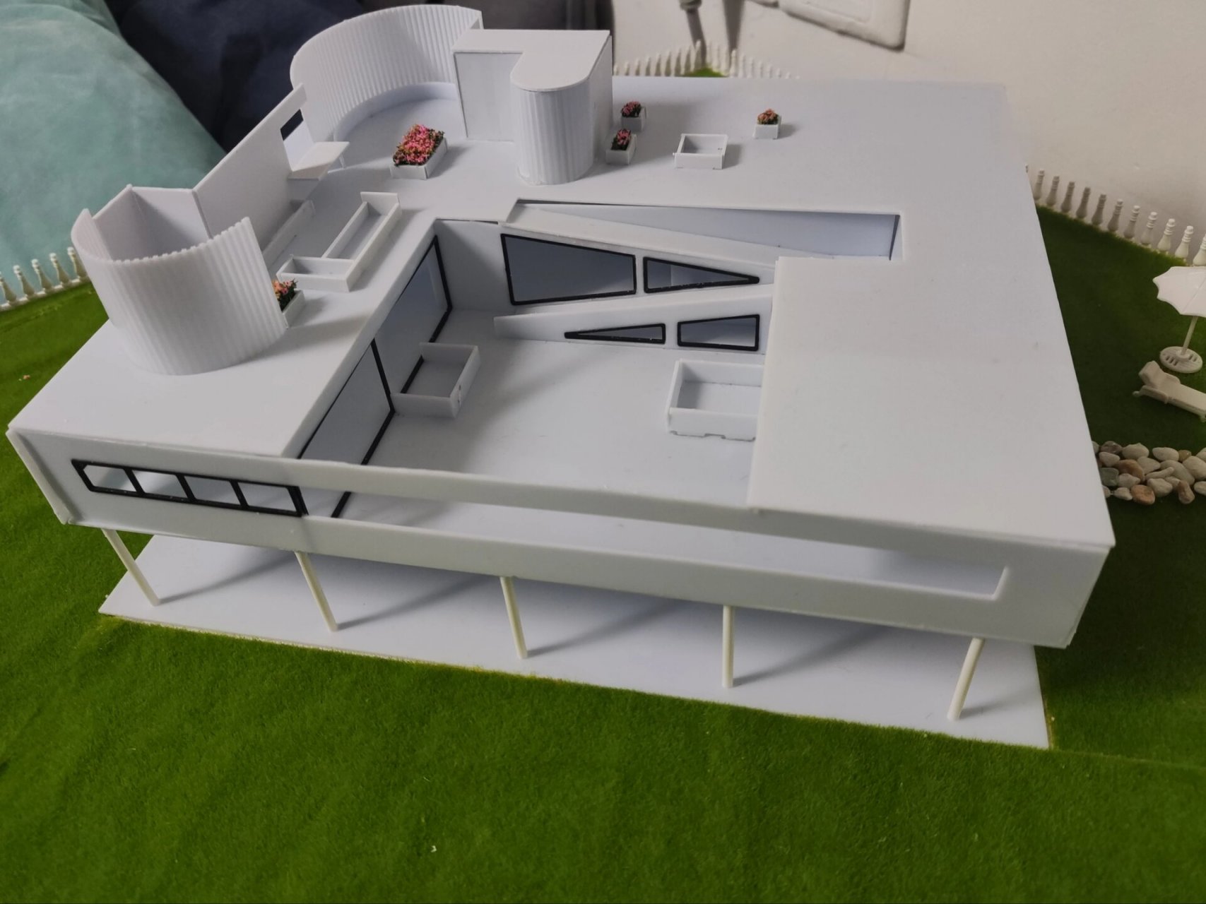 萨伏伊别墅模型 展示空间设计 还没完全弄好 有工具 有需要的戳