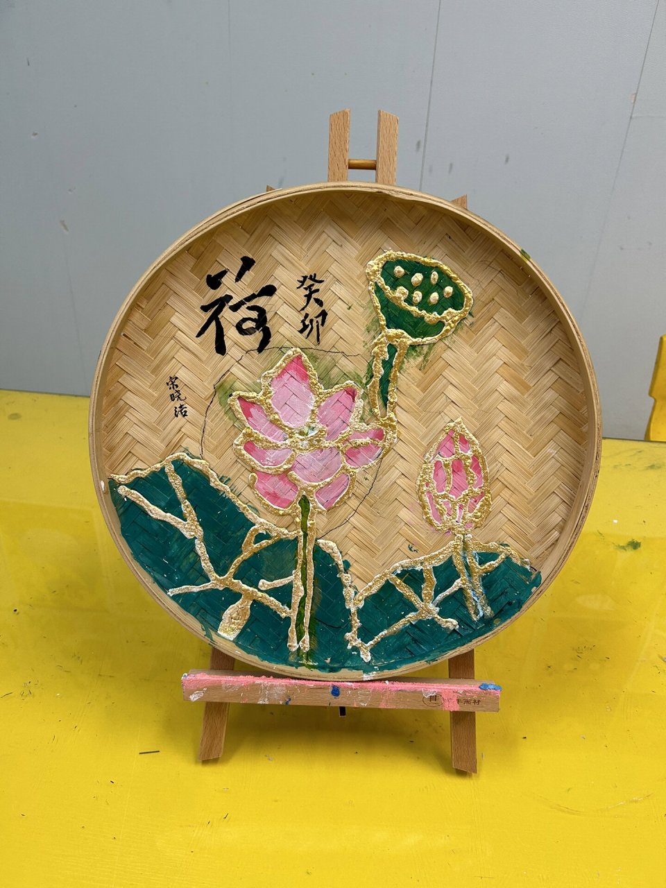 儿童创意画—非遗文化《竹编侗画》 7-9岁娃娃们作品,效果不错哦