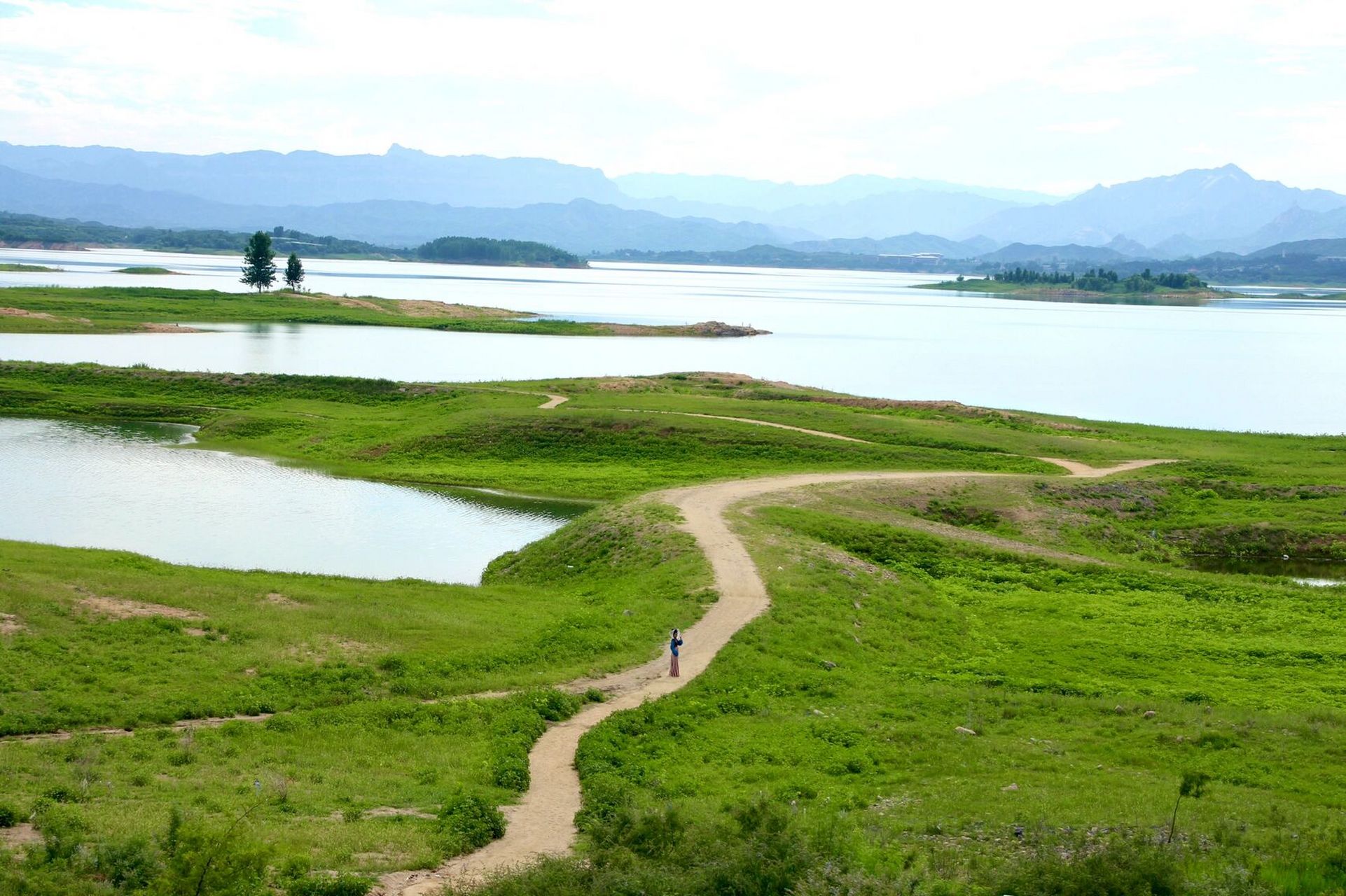 石家庄的"小新疆"——岗南水库 62位置:岗南水库,直接导航过去就