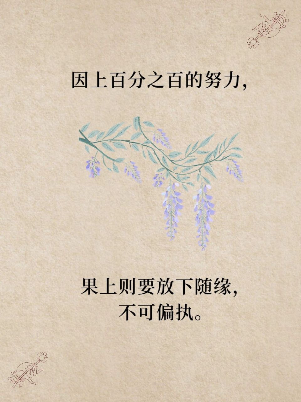 因上努力,果上随缘 #禅悟人生