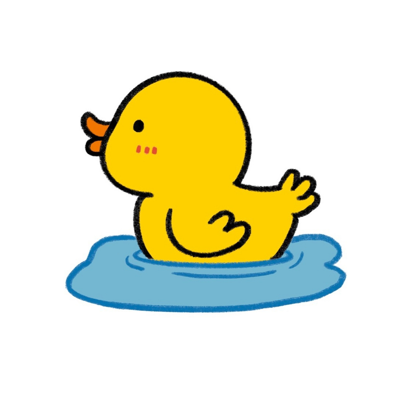 手残党学简笔画附教程✏️可爱小鸭子 手残党学简笔画附教程✏