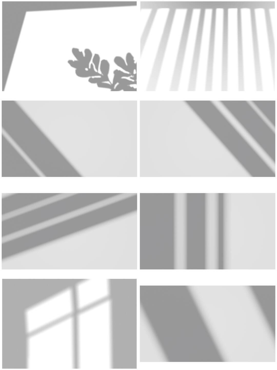 ps后期设计素材 包含了植物花朵叶子,窗户百叶窗的投影光影阴影素材