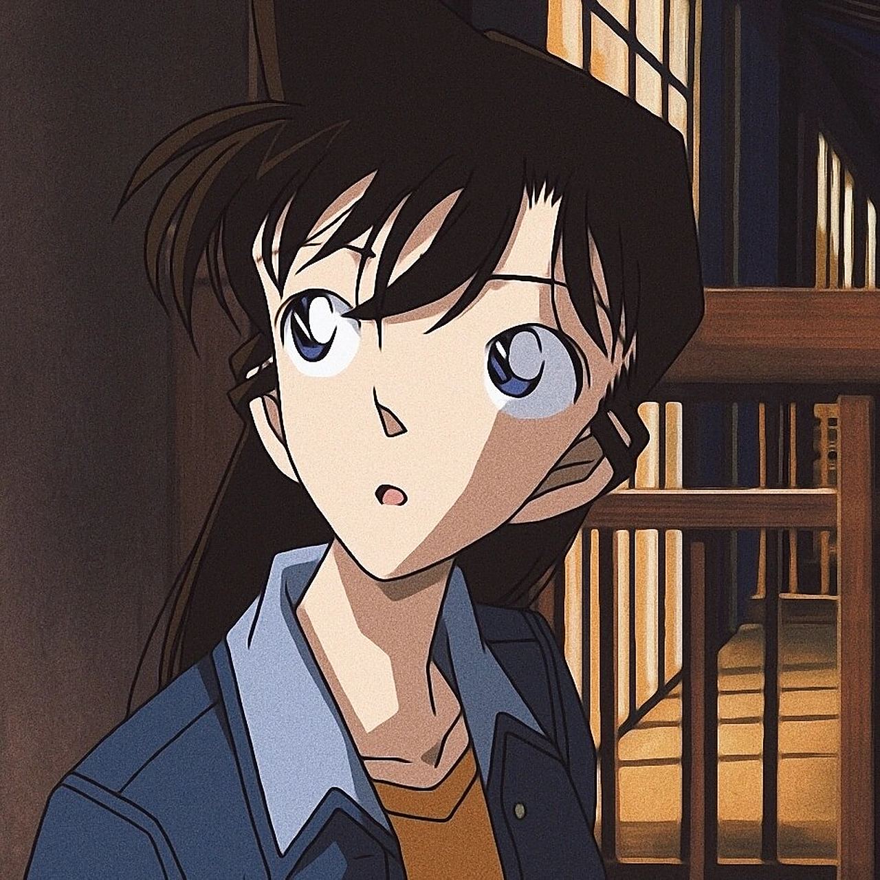 名侦探柯南丨毛利兰 蓝色衣服的小兰也好美