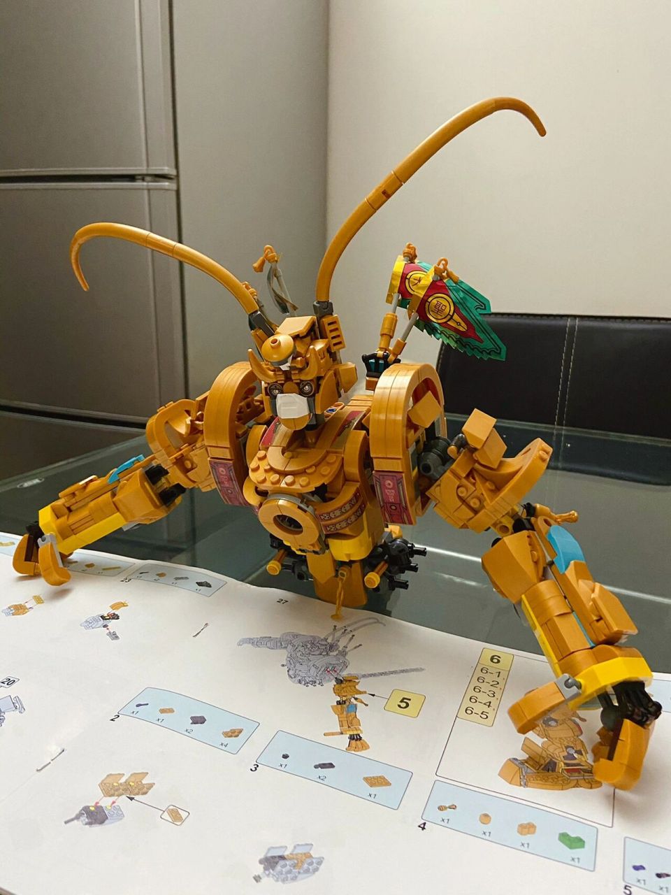 乐高·悟空小侠 黄金机甲 拼搭乐高 感觉真的会上瘾 看着一堆堆松散的