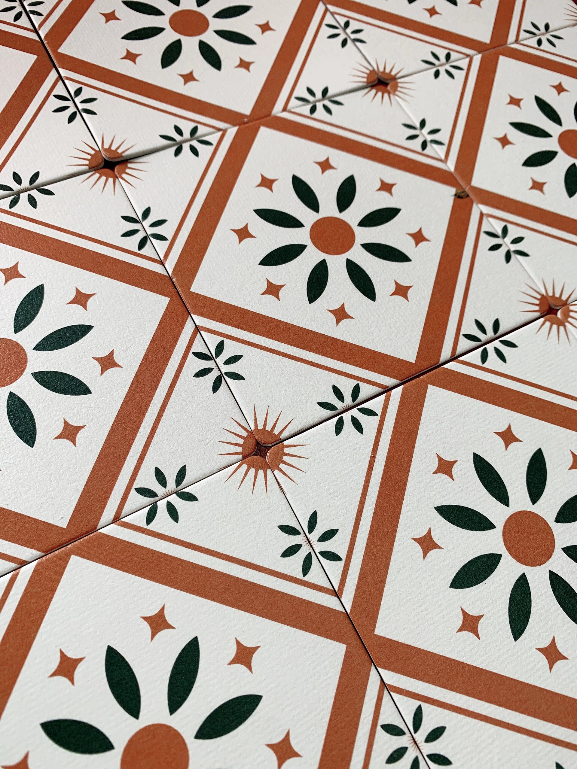 泉州|闽南花砖浪漫的风还是吹到了这 结合闽南花砖图案制作而成的方形