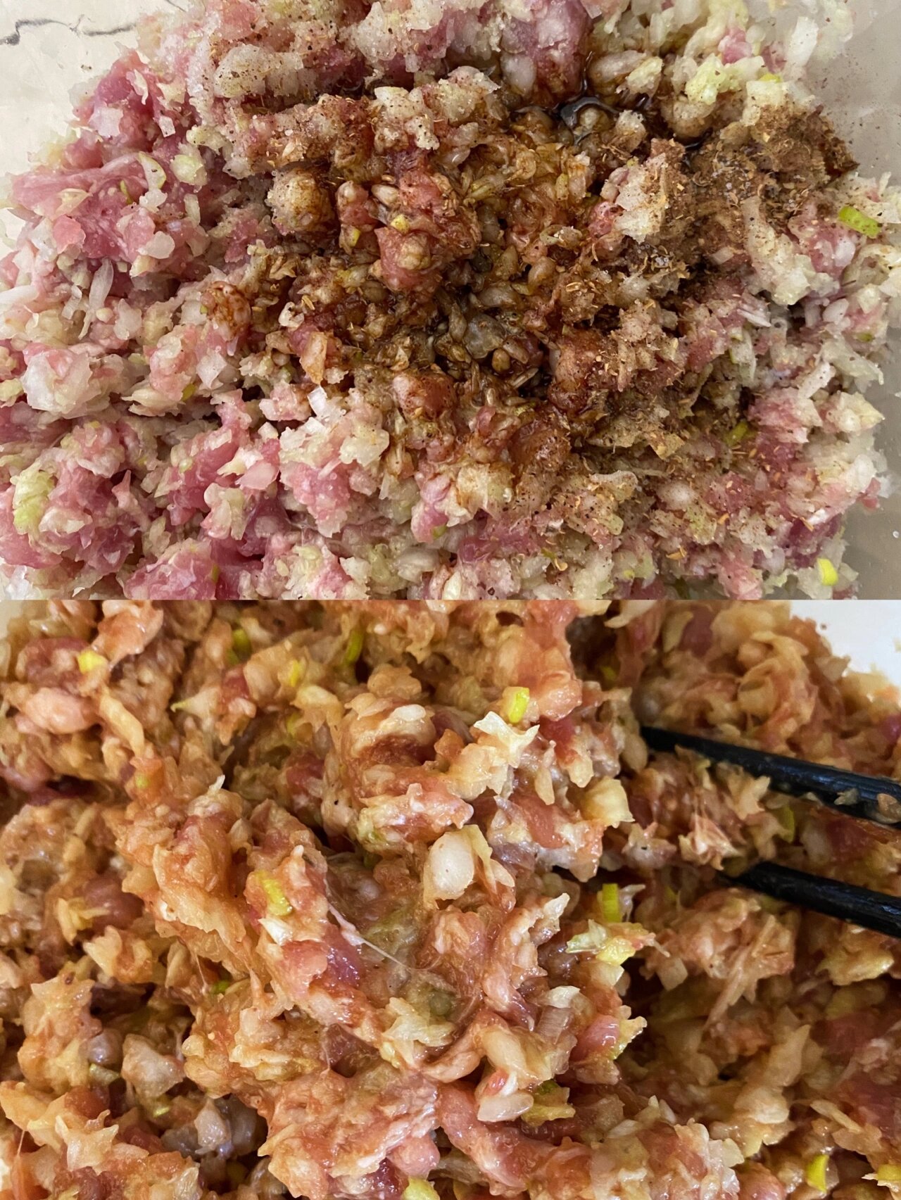 经典的白菜猪肉馅饺子09 02馅料准备: 猪肉300克 大白菜600克