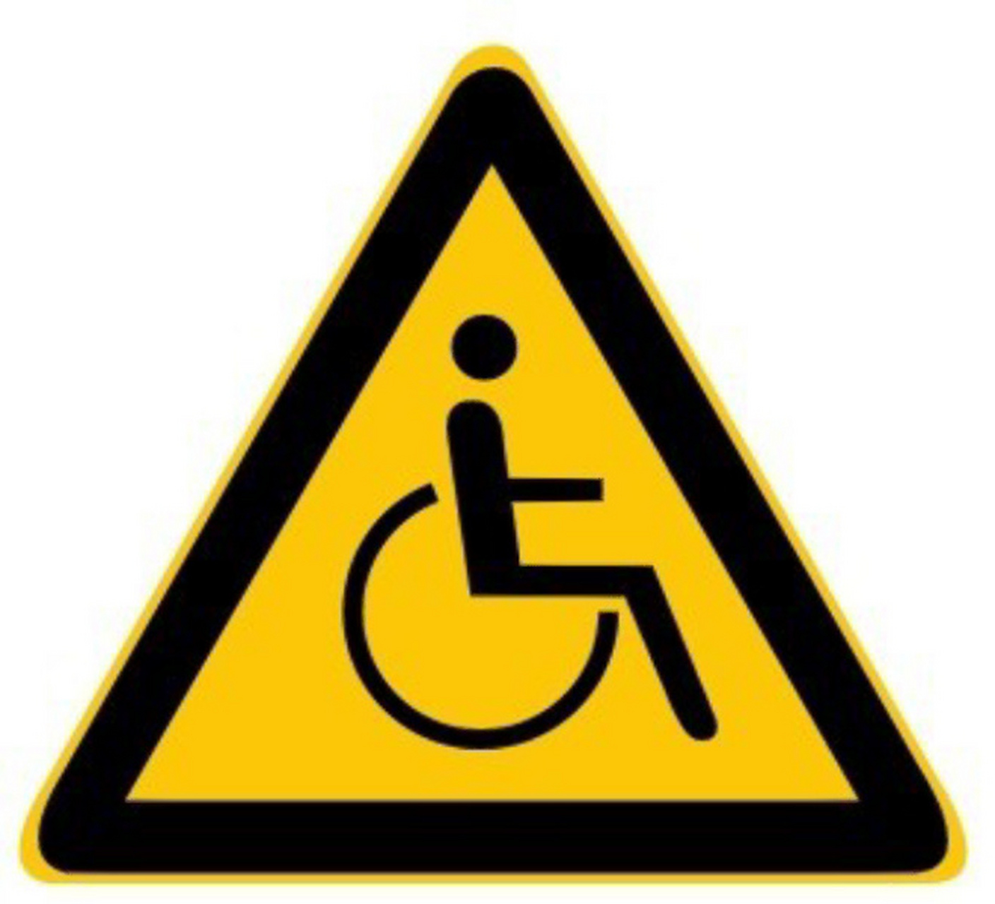 注意残疾人 c.残疾人休息处 d.残疾人专用通道