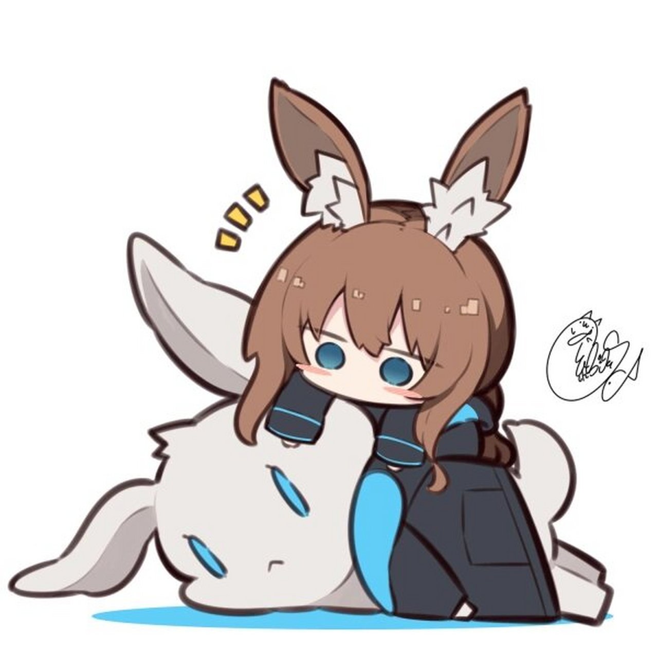 明日方舟 q版阿米娅(画师 紅シャケ) 喜欢的小伙伴们给个赞吧