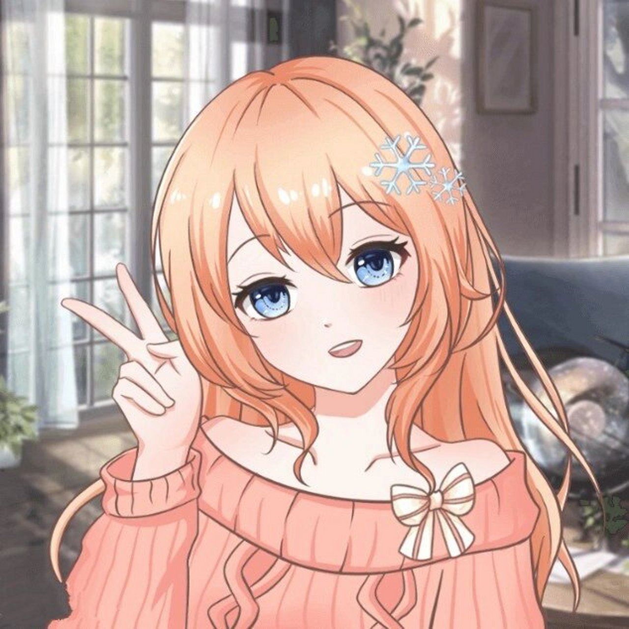 冬天用的头像|金色系二次元动漫女生头像       	 biu～小编踩着下班