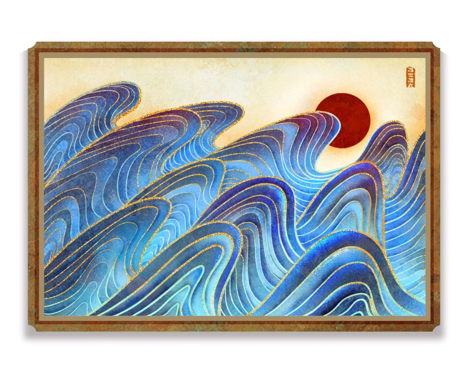 国风# #国风插画# #线稿# #波纹# 我是国风