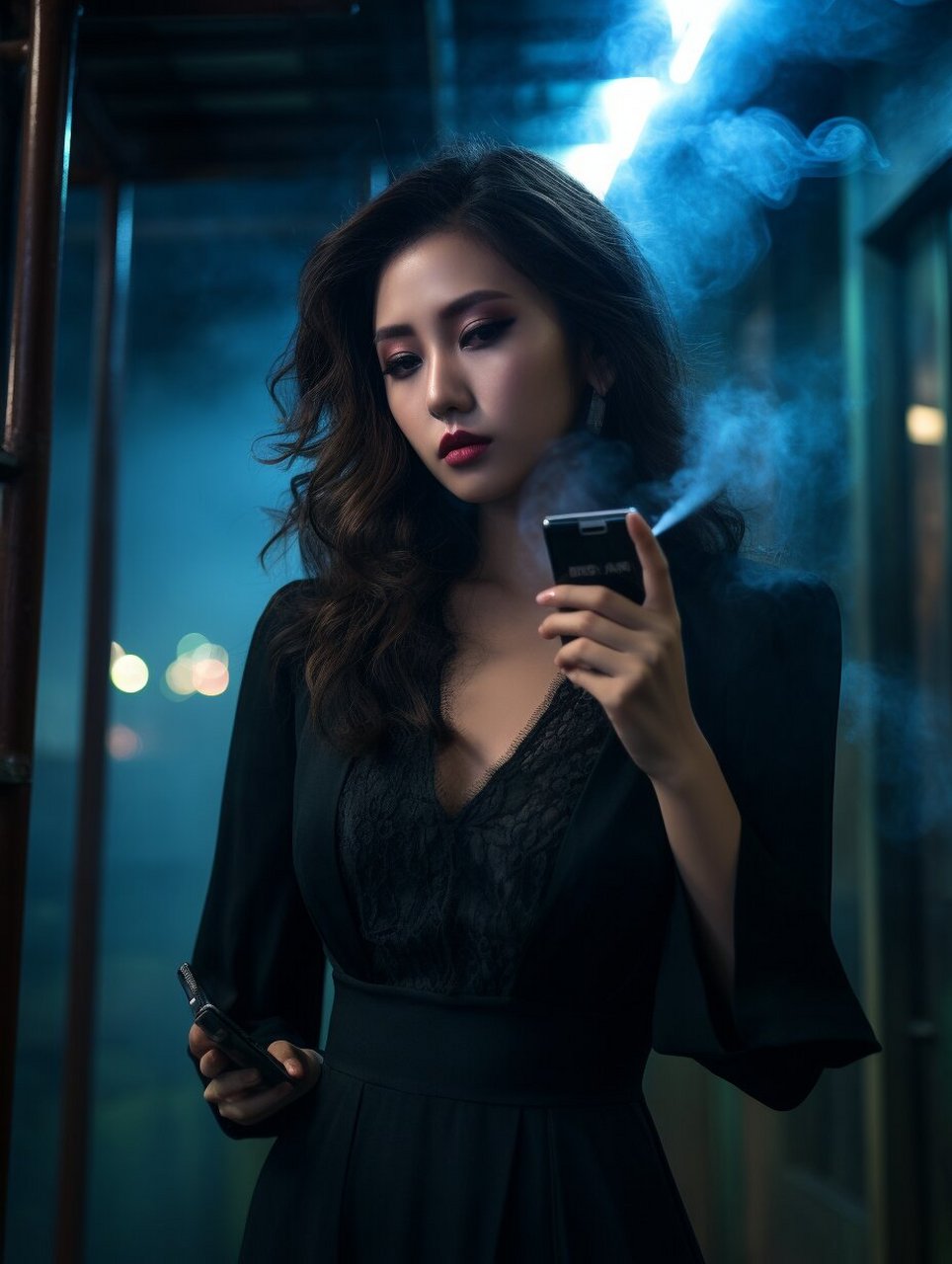 抽烟纯欲女头图93氛围感女头|气质女头 抽烟纯欲风yyds       02