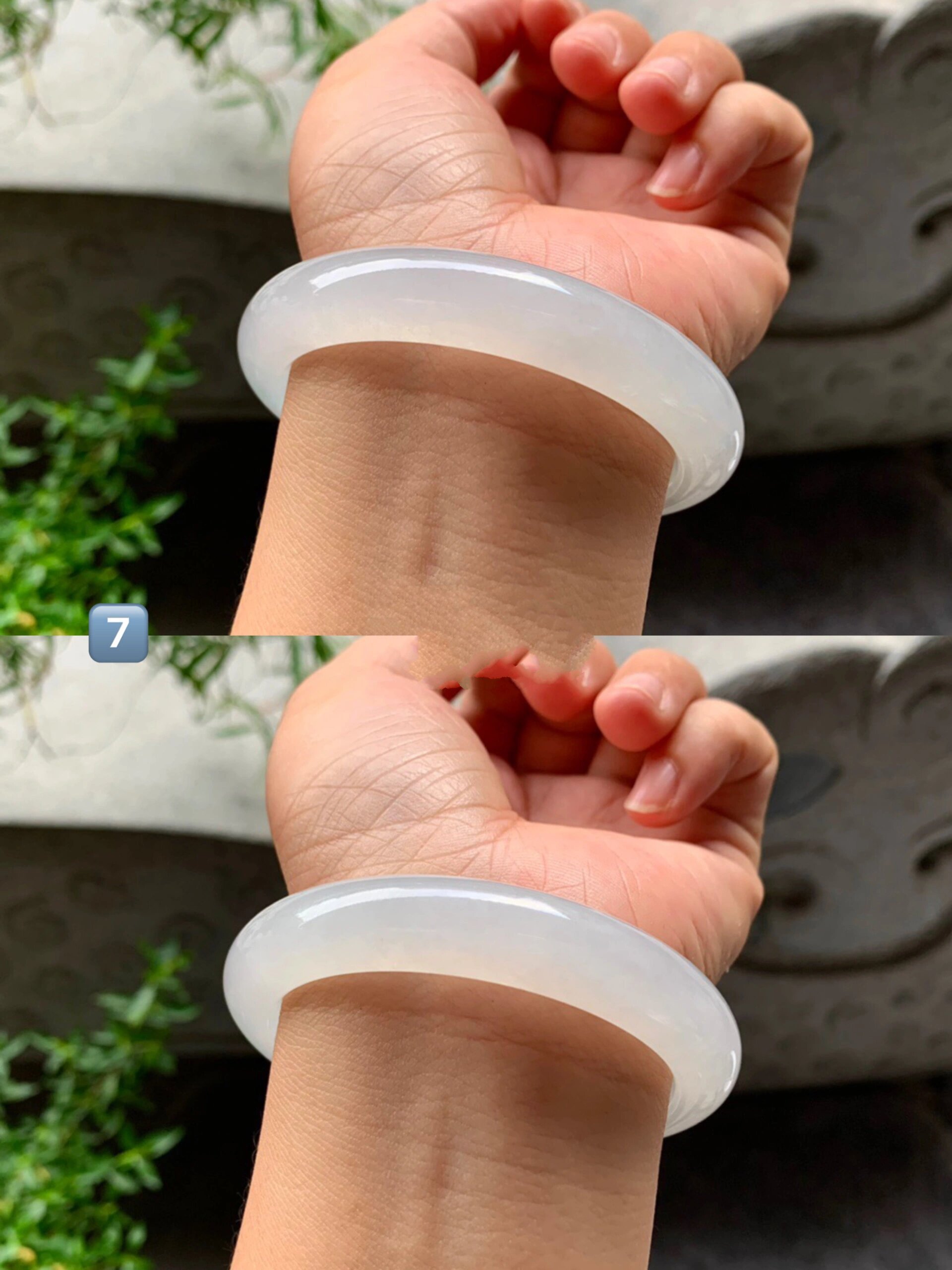 "明码标价"白月光翡翠手镯合集93