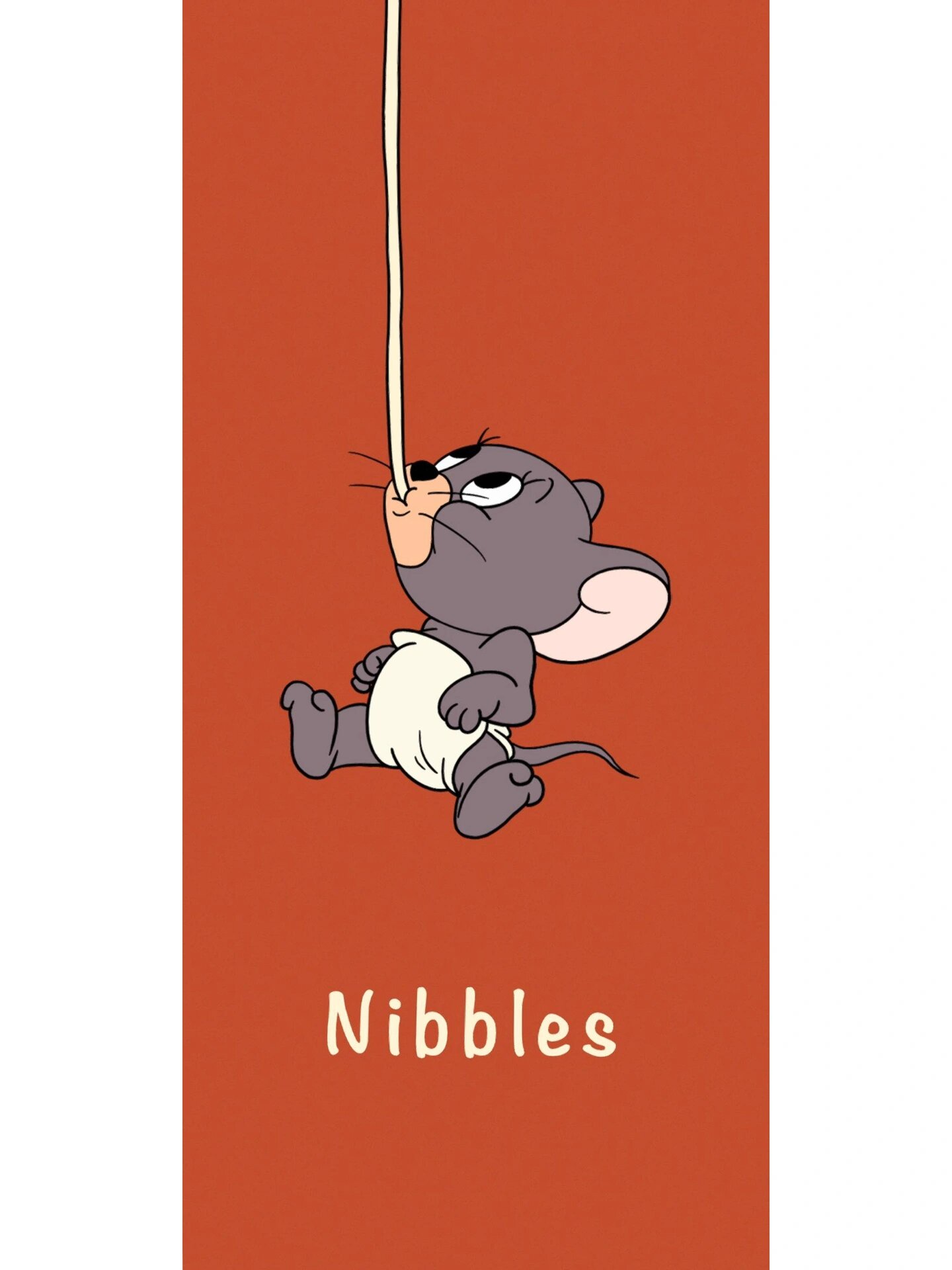 jerry侄子手机壁纸|汤姆和杰瑞 nibbles小可爱呀～procreate练习