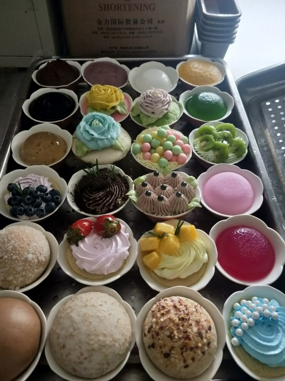 上供的供品 这是我们点心部做的供佛的供品