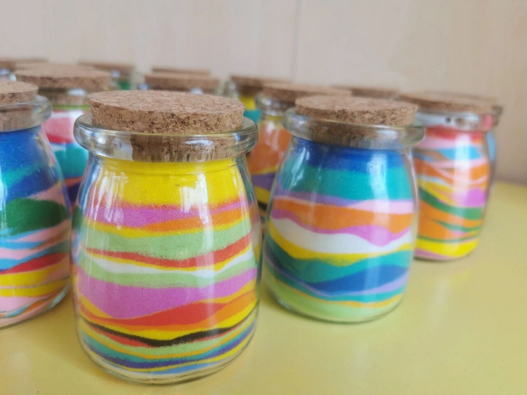 挑战100种手工diy|幼儿园手工|16瓶子沙画 孩子们96 97 们喜欢玩