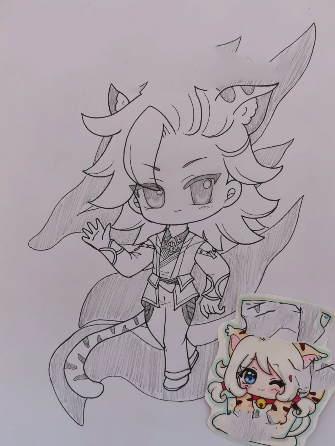 斗罗大陆戴沐白动漫手绘画简笔画画的日常 临摹卡→置顶视频 原创(已