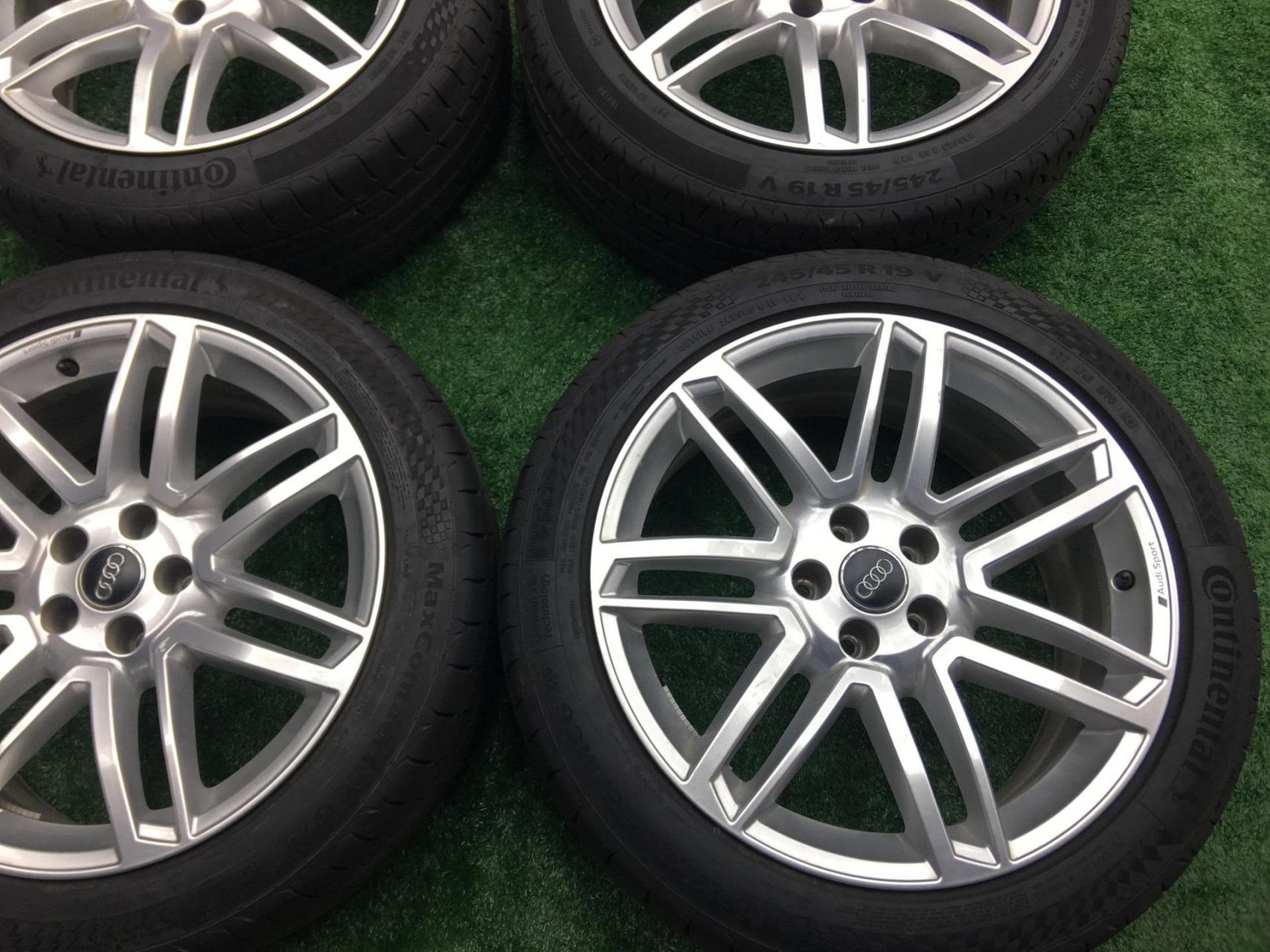 奥迪q7 19寸原厂轮毂 245/45r19轮胎  轮毂9成新,价格实惠,便宜不贵