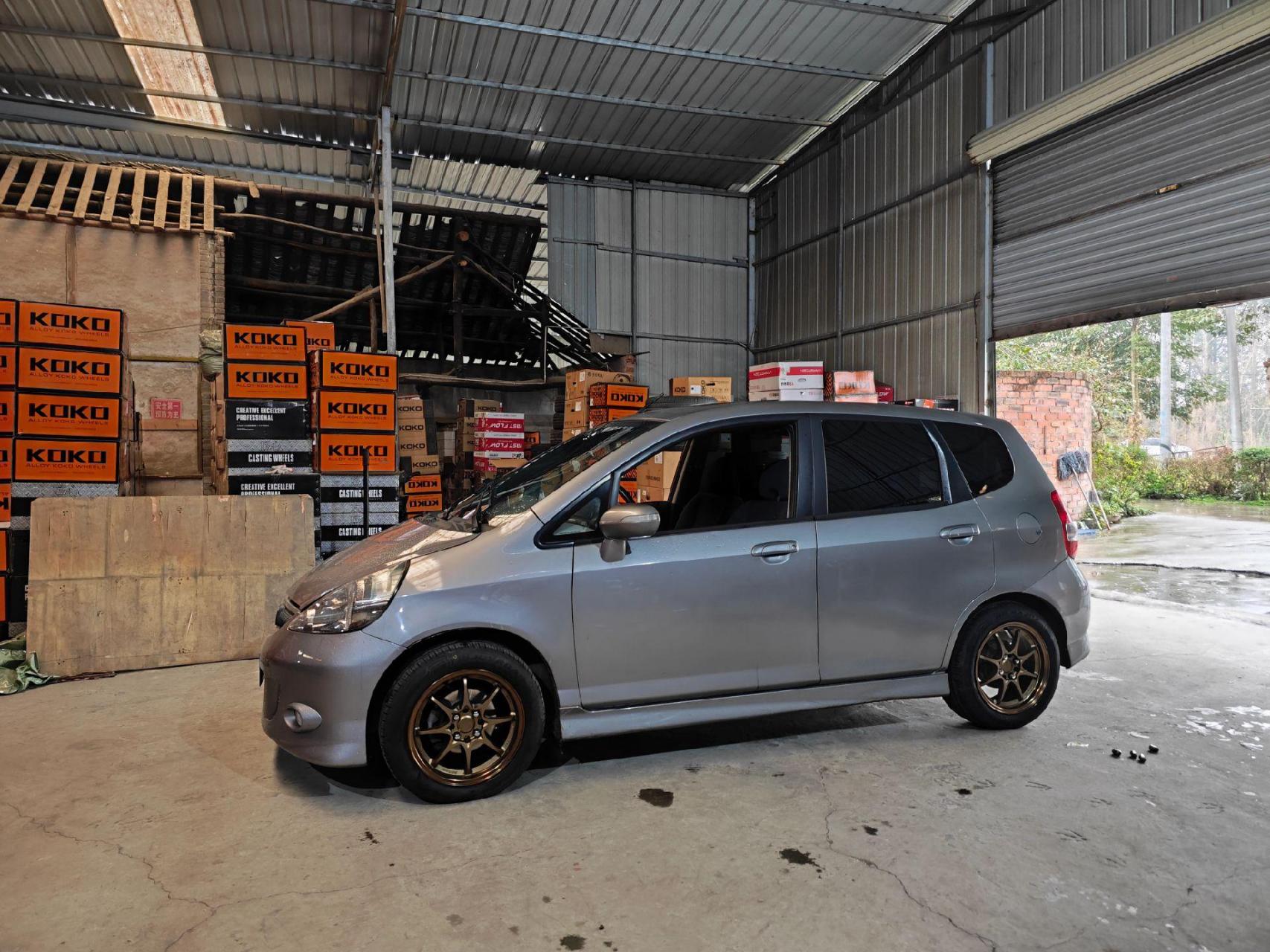 一代飞度gd3改装15寸古铜色旋压轮毂.195/55/15