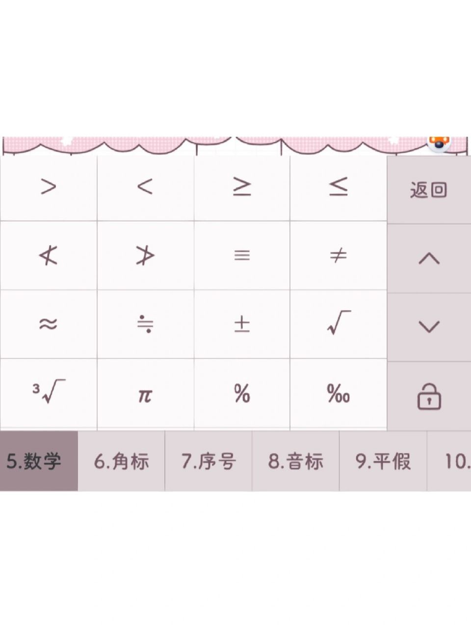 ipad键盘怎么输入√根号? 图二的符号,是基本都无法输入吗